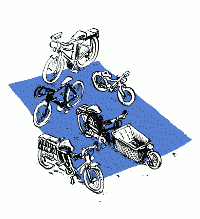 Illustration stationnement vélo